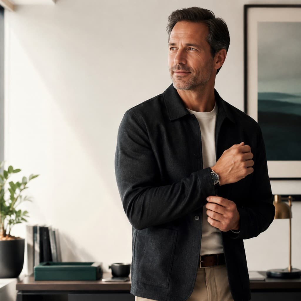 Man in a dark jacket, men's health at Hello Gorgeous